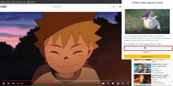 HTML 5 Video Speed ​​Controller
