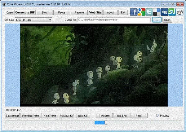 Lindo convertidor de video a GIF