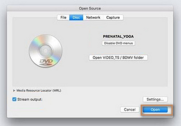 VLC Mac: Comienza a ripear DVD