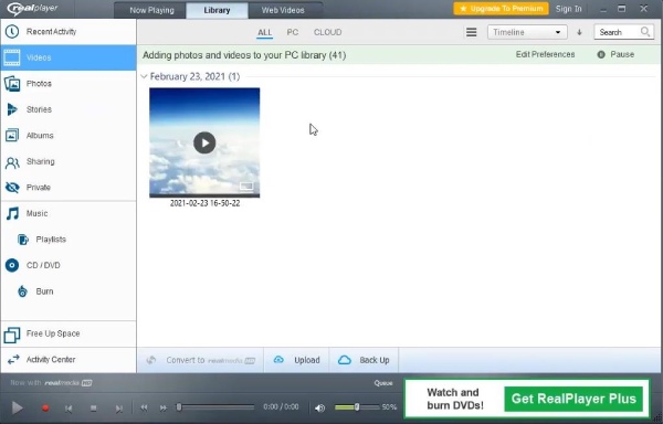 Odtwarzacz multimedialny RealPlayer