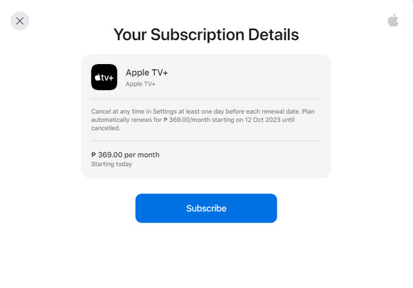 Subscribe to Apple TV