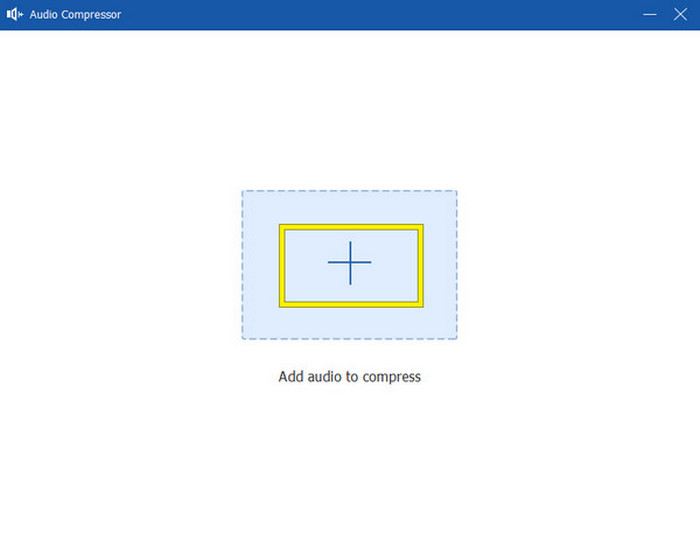 Compresser l'audio Ajouter un fichier