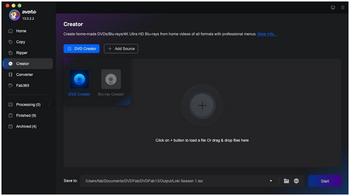 Rozhraní DVD Fab Mac