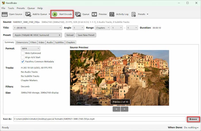Handbrake Star Rip Blu-ray til MP4