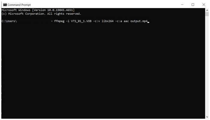 FFmpeg DVD Rip Command