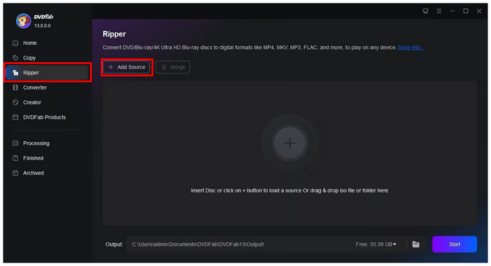 Dvdfab Dvd Ripper Tilføj kilde