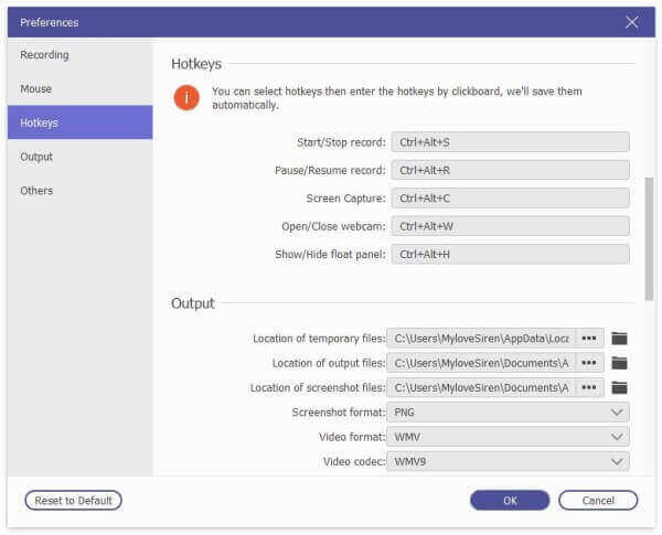 Hotkey Preferences