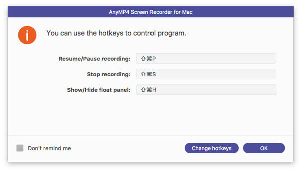 Show hotkeys