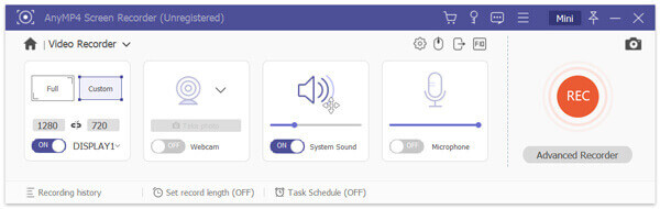 Video recorder settings