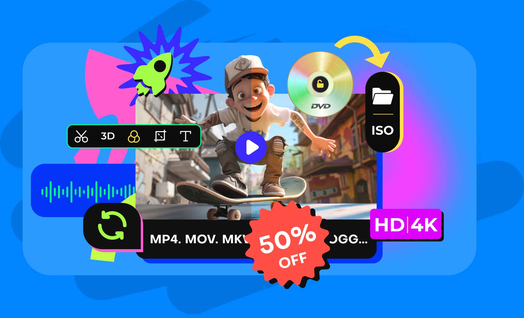 Баннер проигрывателя Blu-ray