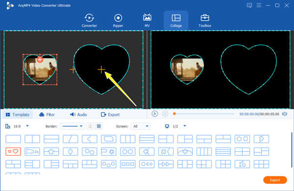 Ajouter des photos de vidéos pour l'écran partagé