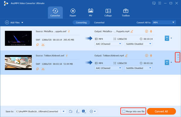 Arrange Video Order SWF Files