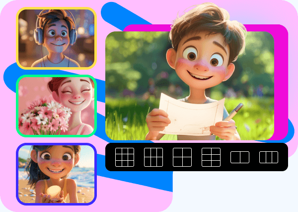 Collage video billede