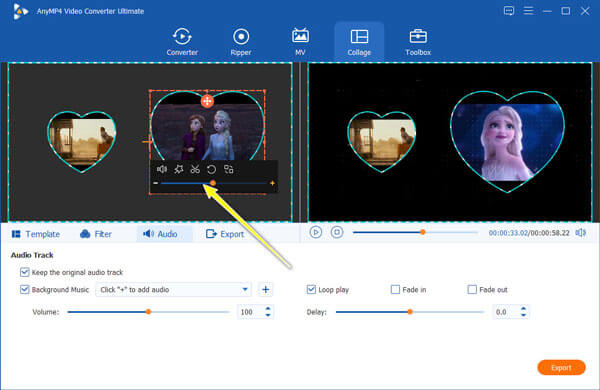 Rediger Split Screen Video Filter separat