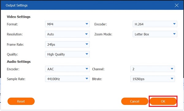 VCU Cambiar la configuración de video