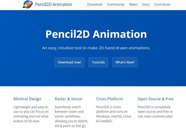 Immagine di animazione Pencil2D