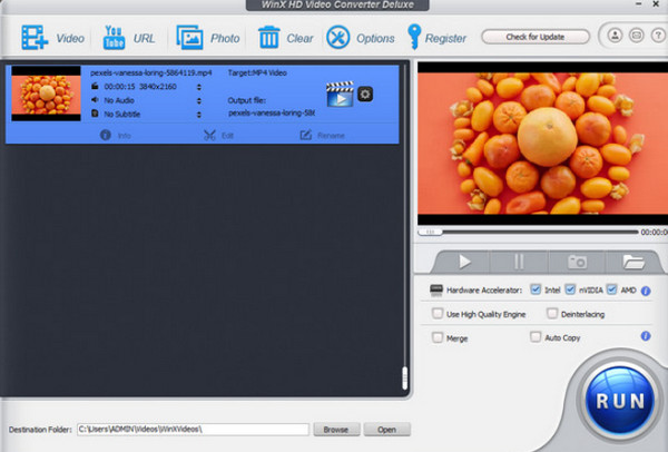 WinX HD Video Converter Deluxe