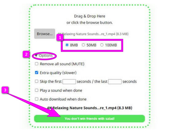 8MB Compressor 壓縮文件