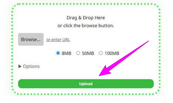 8 MB Compressor-Upload-Datei