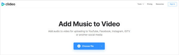 Add Music to Video Clideo