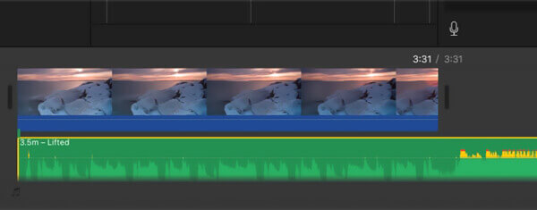 iMovie Audio-Timeline