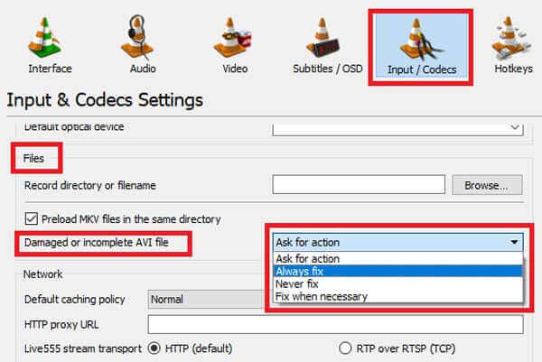 VLC Fix AVI-verktøy