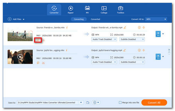 Icône de modification des copies Bluray