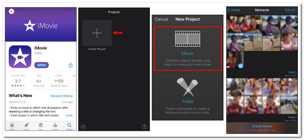 iOS iPad iMovie Import video