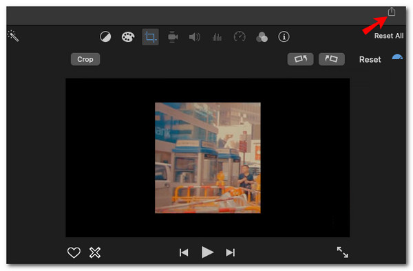 Mac iMovie Del medier