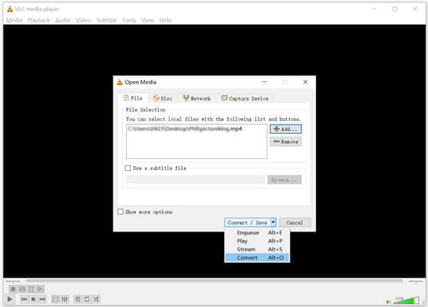 Agregar medios de Windows VLC