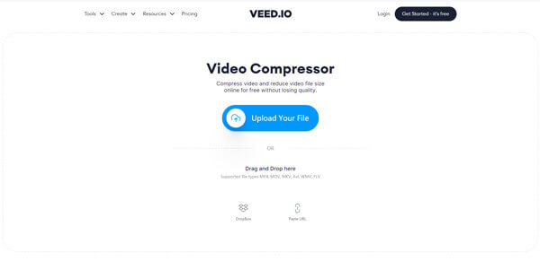 Compresor de video VEED IO