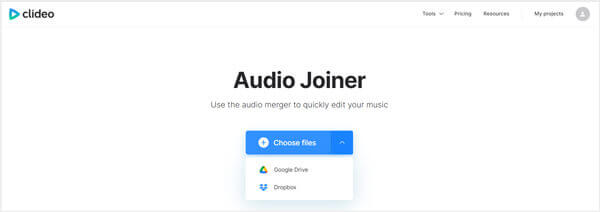 Clideo Audio Joiner