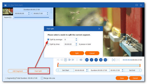 Blu-ray Master Fast Split Um arquivo de vídeo