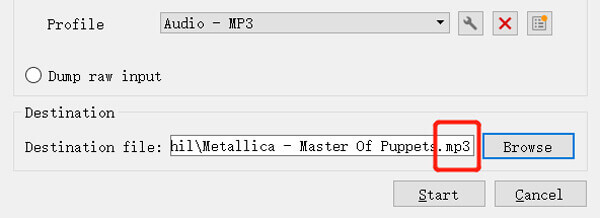 Cambiar el nombre de la extensión de archivo de MP4 a MP3