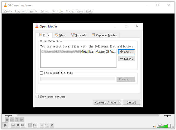 VlC agregar video MP4