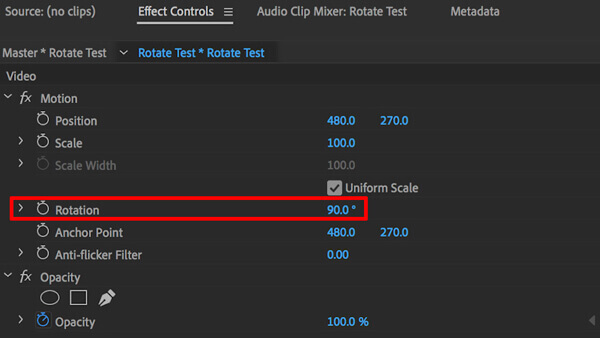 How To Rotate Video In Premiere