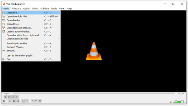 VLC Åbn fil