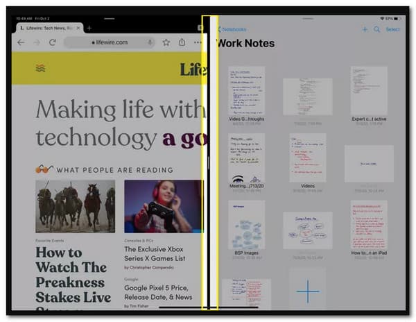iPad Fermer Split Screen Divider