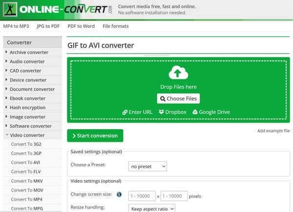 Convertire online