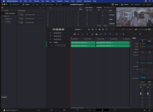 DaVinci Resolve Ausblenden