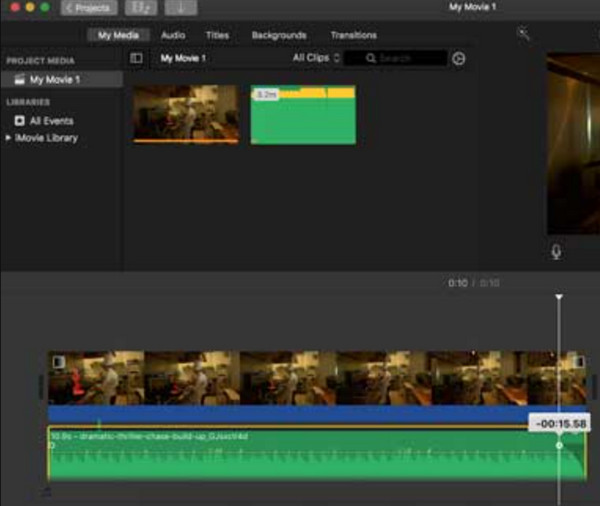 iMovie Fade Out Audio