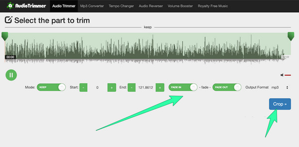 Fondu audio en ligne