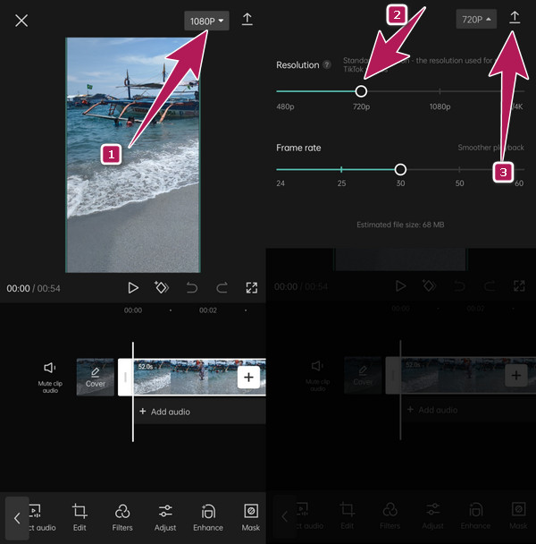 Daha Düşük Video Çözünürlüğü Android