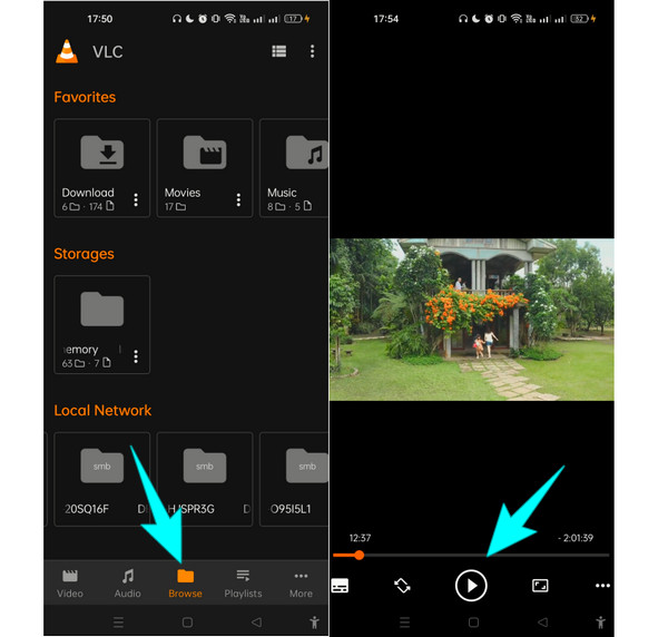 VLC играть мод Android