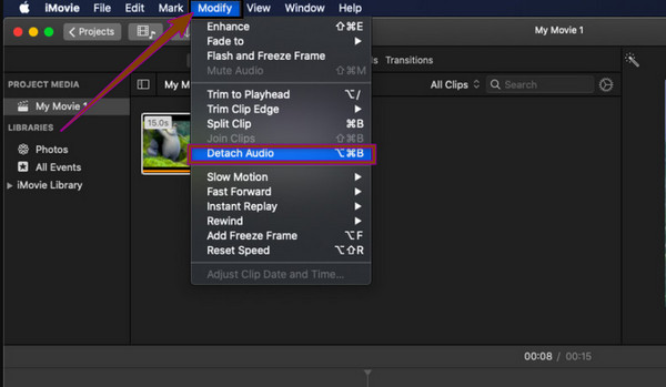 Audio iMovie abnehmen
