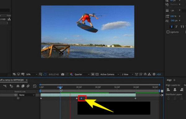 Réglage d'After Effects