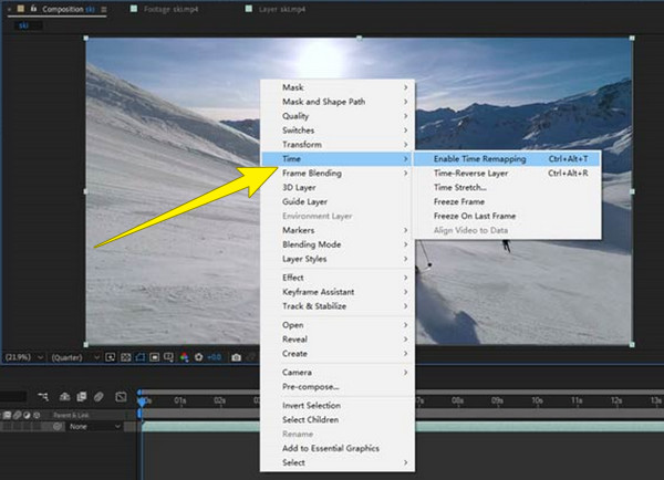 After Effects Enable Remap