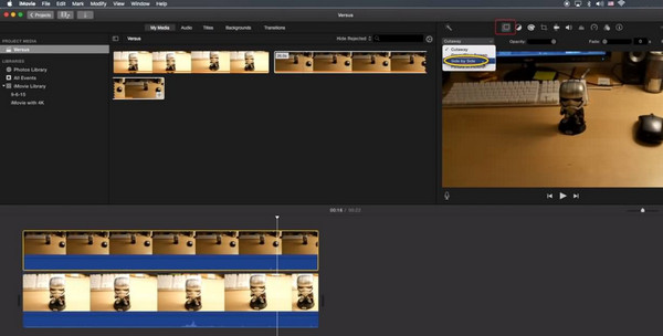 iMovie 分割画面 Mac