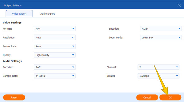 VCU Personalizza file di output