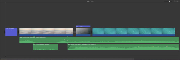 Organizza l'ordine dei video nella timeline iMovie